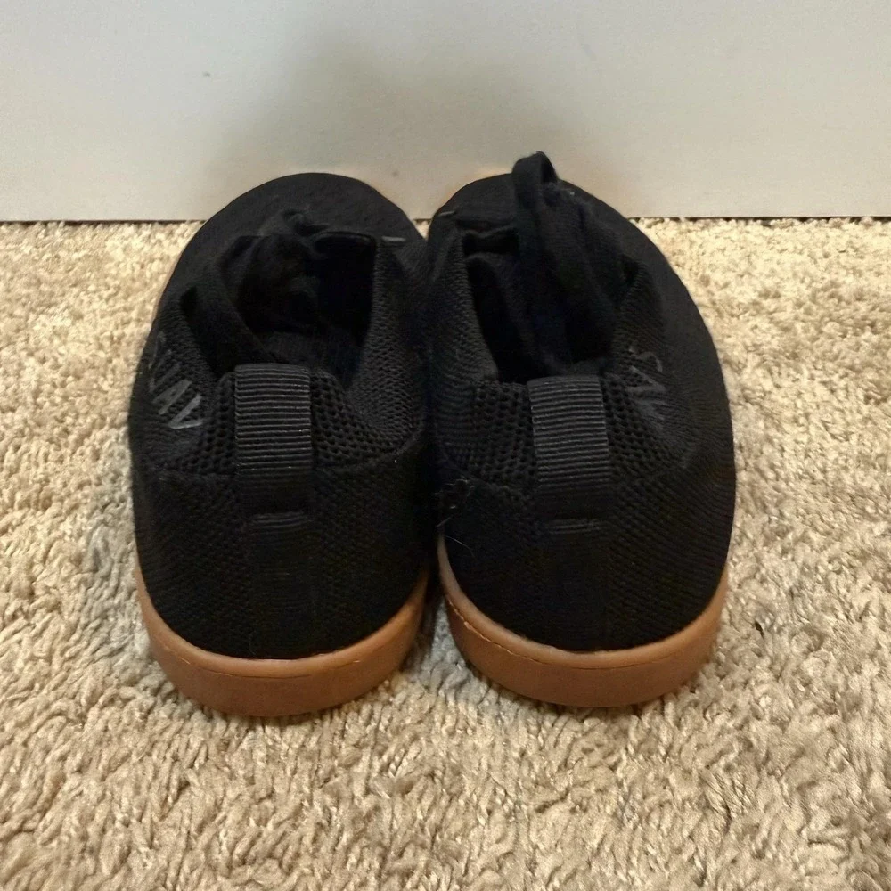 SUAVS Shoes Womens Size 9.5 Black Knit Lace Up Comfort Walking Sneakers